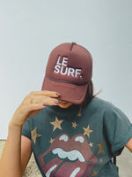 LE SURF. Brown Trucker Hat