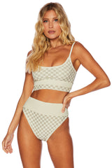 Emmy Bottom Tan Checkered