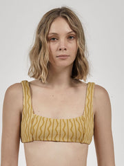 Parallel Bikini Top- Mineral Yellow