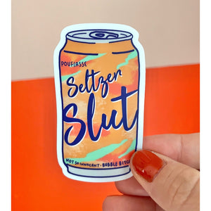 Seltzer Slut Lacroix Inspired Weatherproof Sticker