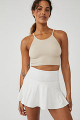 Cropped Run Tank - Sandshell