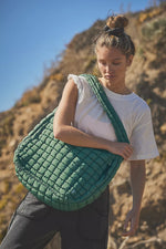 Quilted Carryall - Fuji Jade