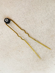 8 Ball Brass Hairpin