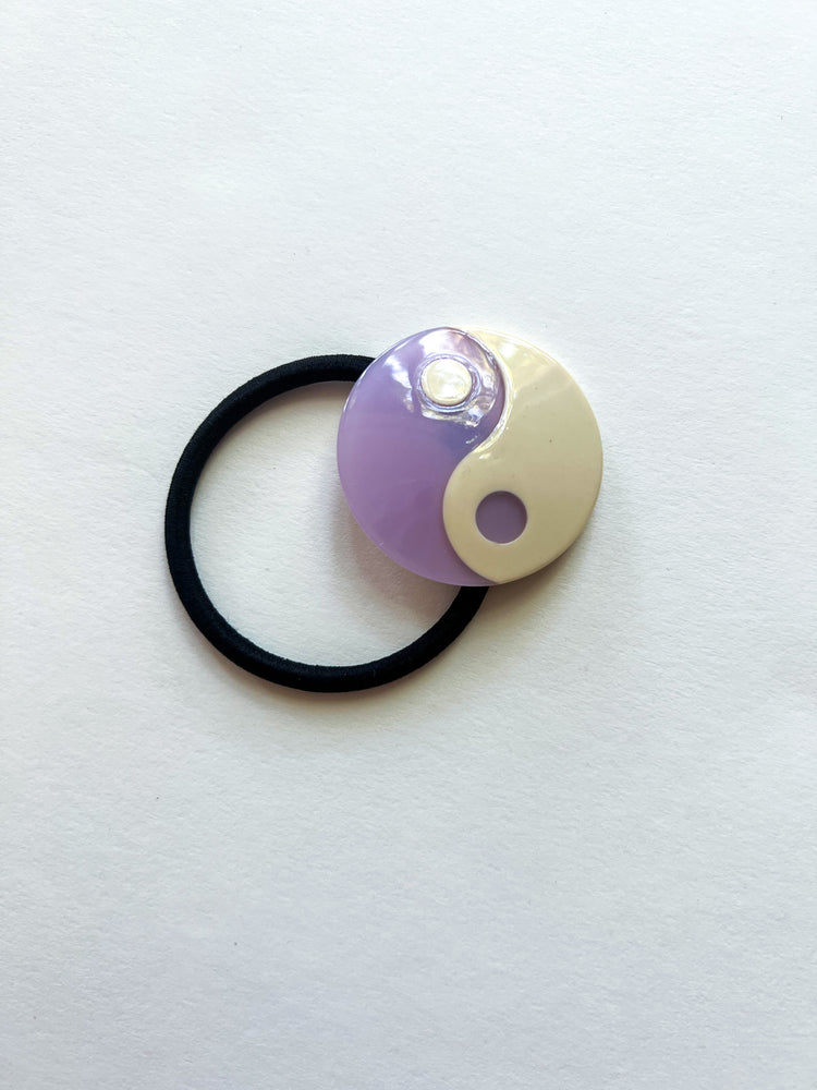 
            
                Load image into Gallery viewer, Lavender Yin Yang  Hair Tie
            
        