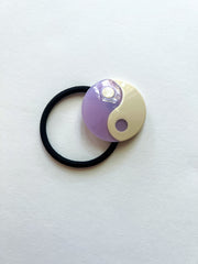 Lavender Yin Yang  Hair Tie