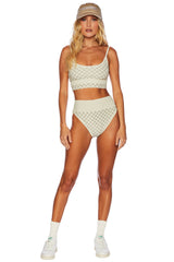 Emmy Bottom Tan Checkered