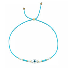 Teal Evil Eye Bracelet