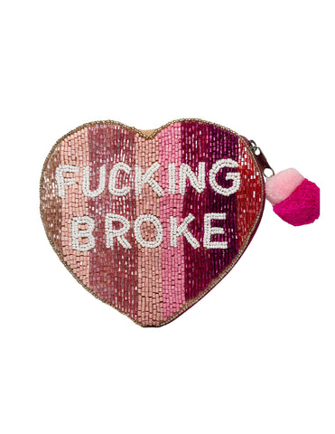 F’n Broke Heart Coin Purse