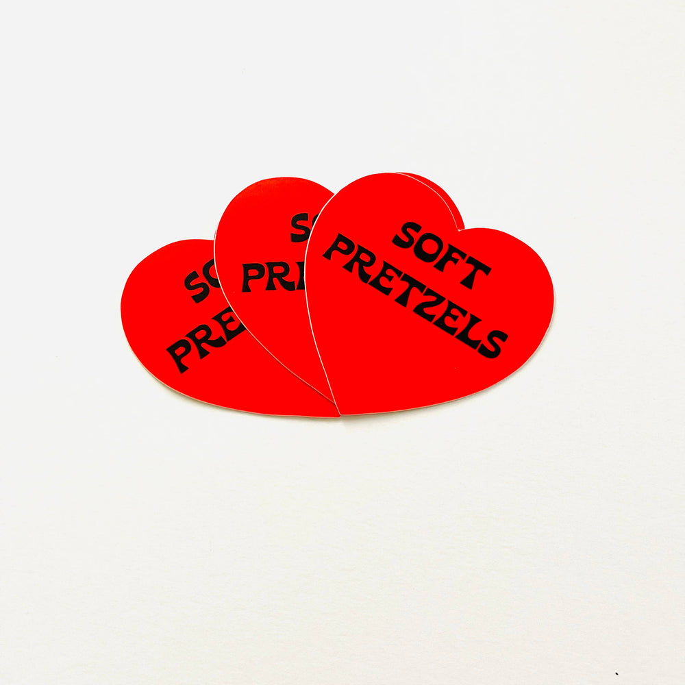 
            
                Load image into Gallery viewer, Soft Pretzels Heart Sticker
            
        