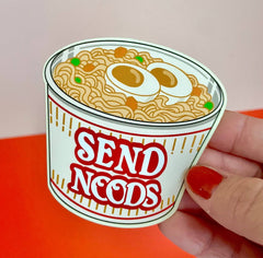 Send Noods - Cup O Ramen Vinyl Sticker