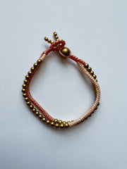 Playa Beaded Stacked Bracelet - Dusty Pink/ Salmon