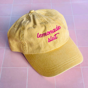 
            
                Load image into Gallery viewer, Lemonade Slut Dad Hat
            
        