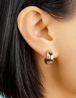 Gold Star Mini Hoops