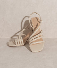 Brandi Strappy Wooden Heel