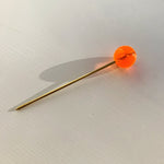 Small Bauble Hairpin - Neon Orange