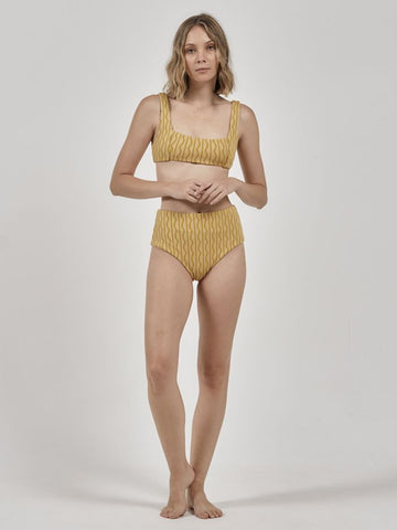 Parallel Bikini Top- Mineral Yellow