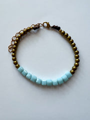 Sueño Beaded Bracelet - Sky Blue