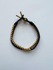 Playa Beaded Stacked Bracelet - Black