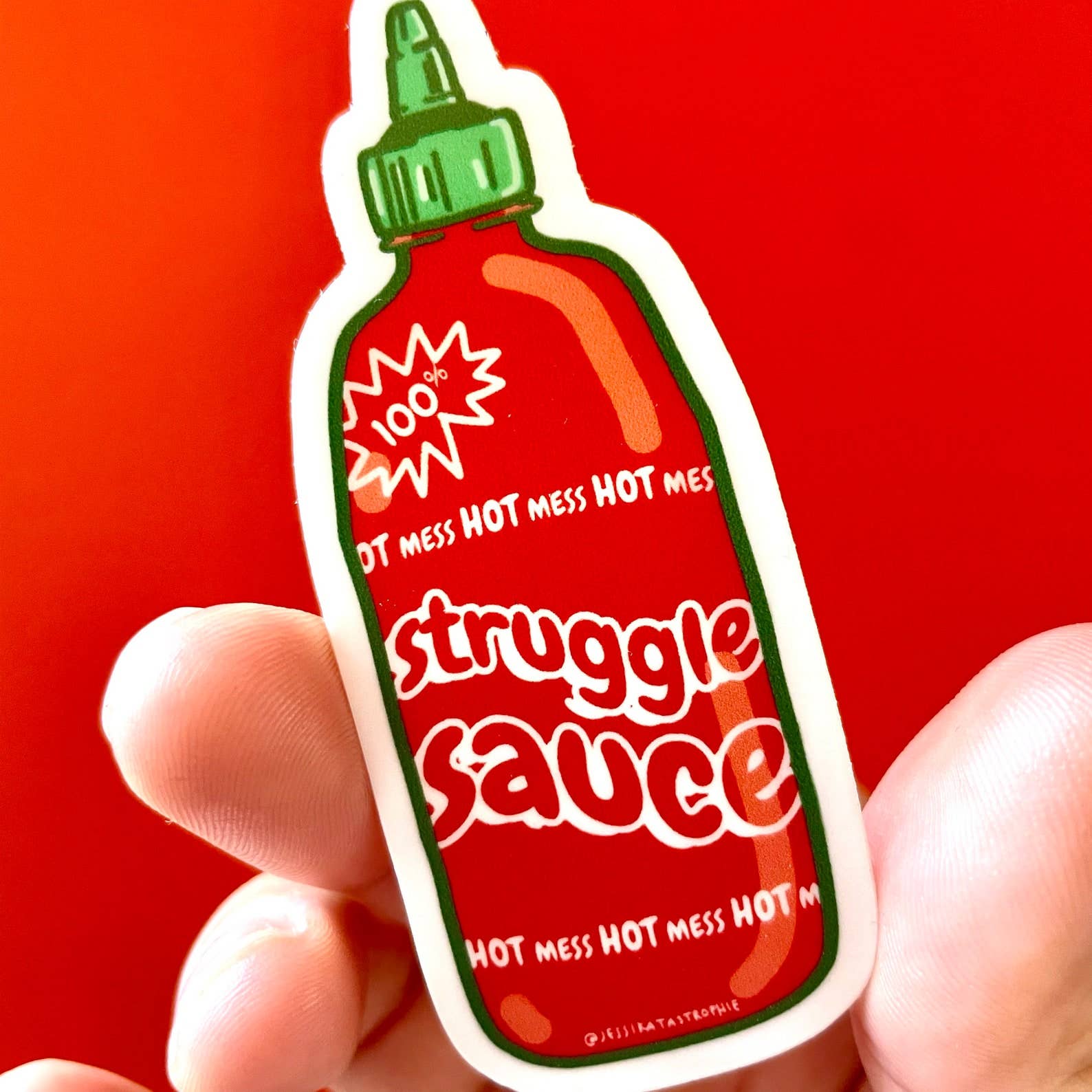 Struggle Sauce Sriracha Sticker