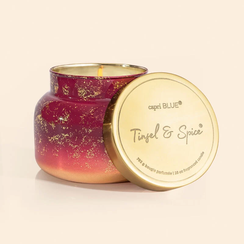 Tinsel & Spice Glimmer Oversized Jar, 28 oz