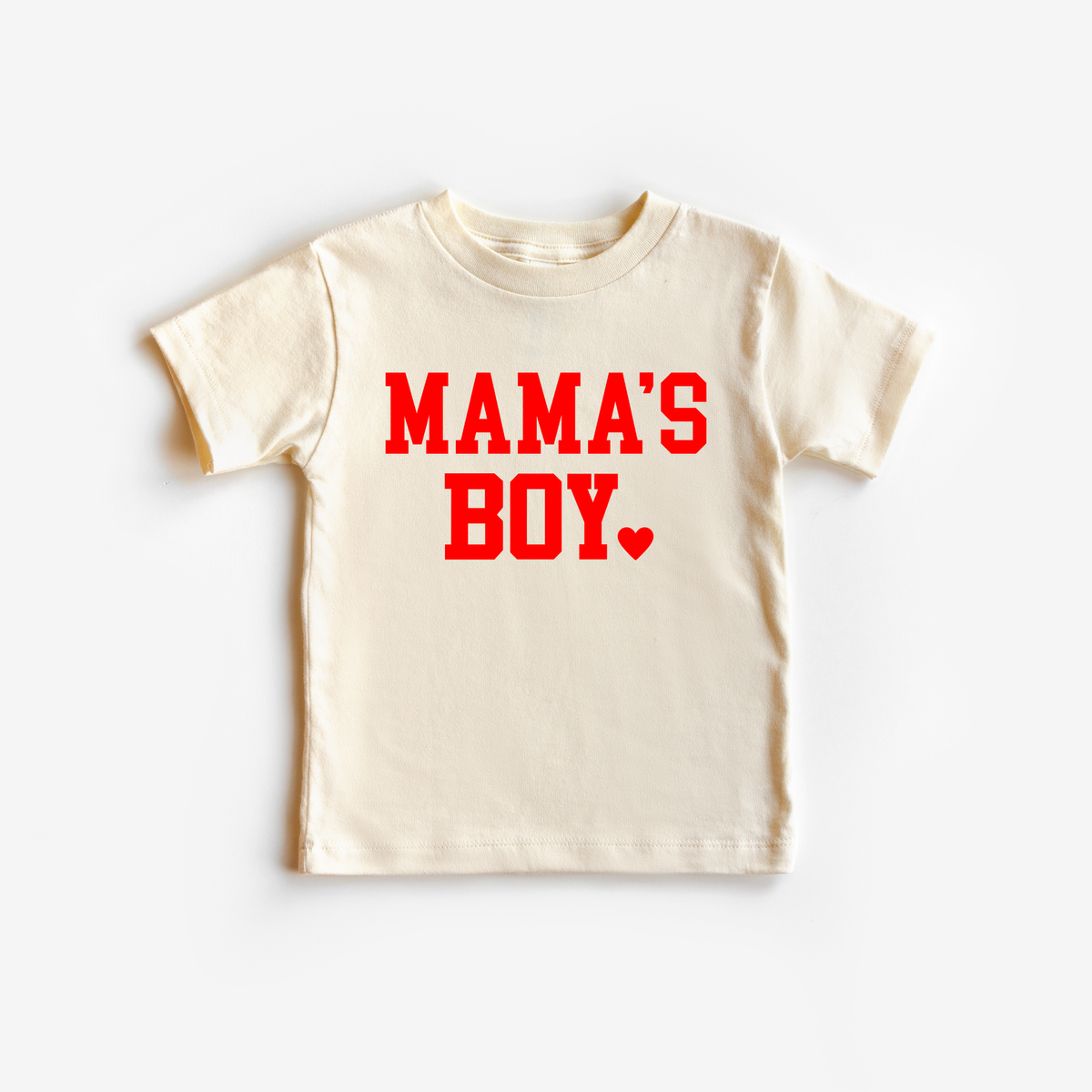 Mama's Boy Valentines Day Shirt-Natural