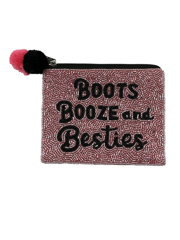 Boots, Booze, & Besties Coin Purse