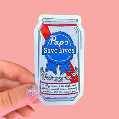 Paps Save Lives Sticker