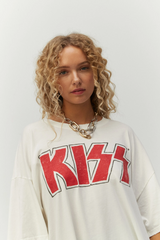 Kiss Glitter Logo Tee