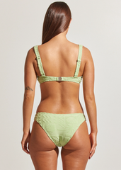 Mai Tai Plunge Underwire Top- Palm