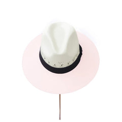 SOMBRERO ROSA CALADO